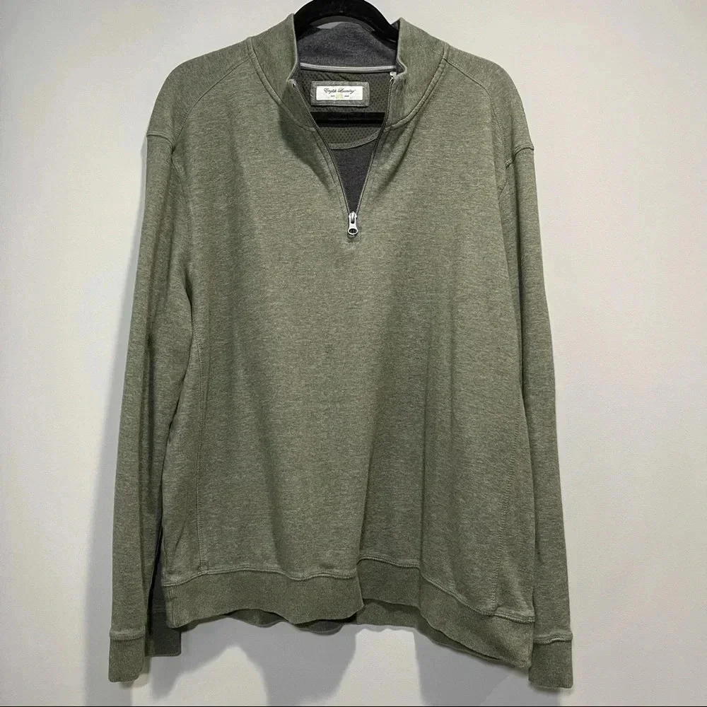 English Laundry Pull up sweatshirt 1/4 zipper - Picture 2 of 10